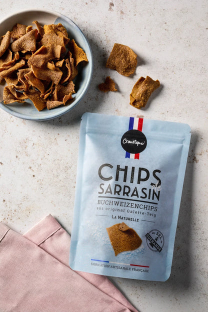 Chips de Sarrasin Buchweizenchips mit Sel de Guérande